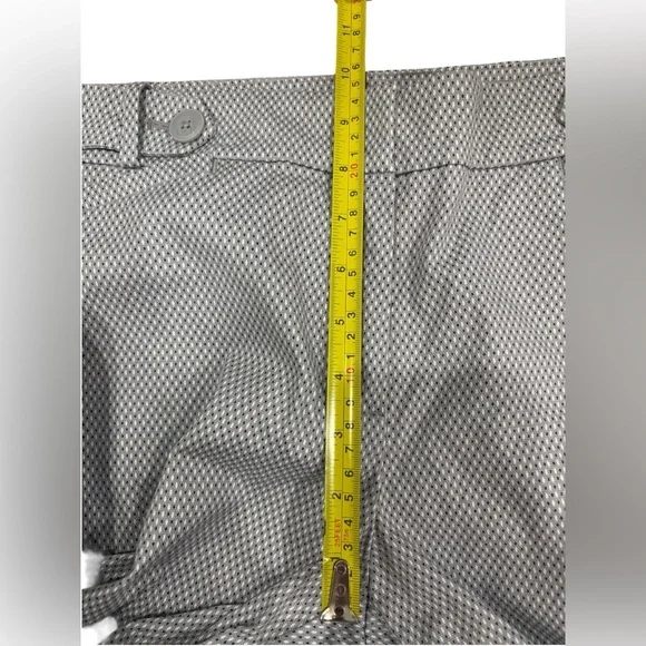 Ann Taylor Loft Original Size 8 houndstooth geometric pattern High Rise - Picture 9 of 10